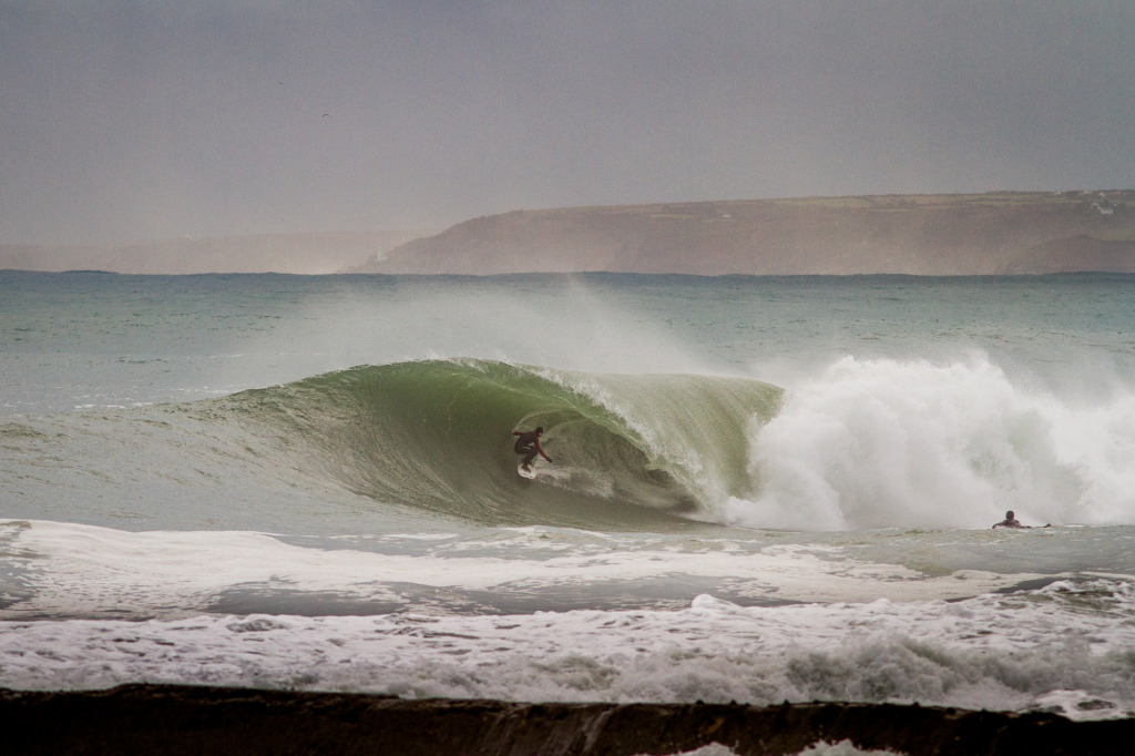 Howling winds from the South will mean Cornwall's South Coast will be a total write off for this storm swell. Shame, we could do with some of this. Photo Luke Gartside