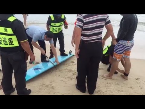 Chinese Surfer Board Sawed