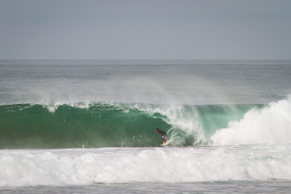 Jeremy Flores looking perfectly at home in a throaty French drainer. Photo Luke Gartside