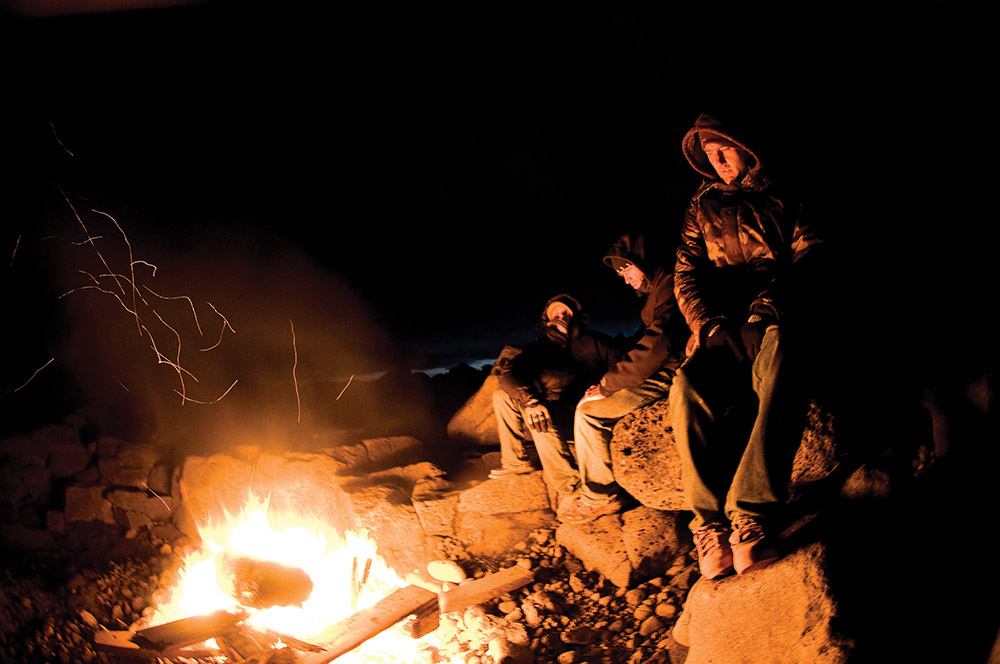 The camp fire, mans primal fascination with fire Photo: Tim Nunn