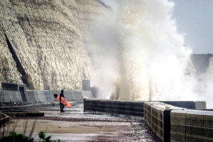 High Tide on Chalk. Local photographer Tim Ellman-Brown