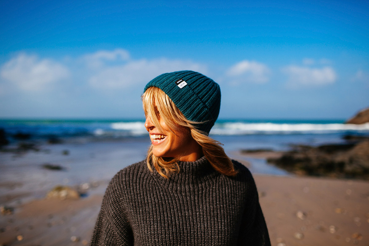 Jenny joined forces with Finisterre last year to launch the JJ Beanie