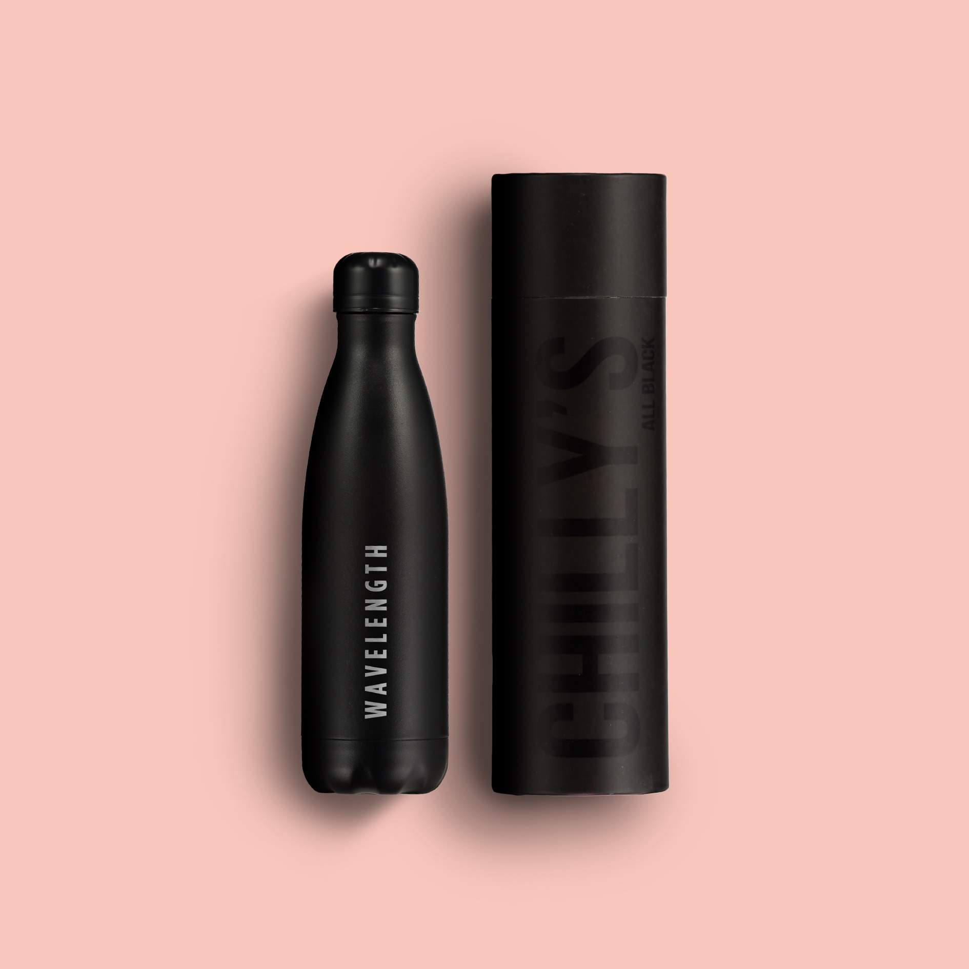 Wavelength x Chilly's reusable water bottle